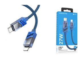 Кабель USB Type-C - Lightning BOROFONE BU42 PD (синий)