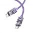 Кабель USB Type-C - USB Type-C BOROFONE BU42, PD60W (фиолетовый) 1м