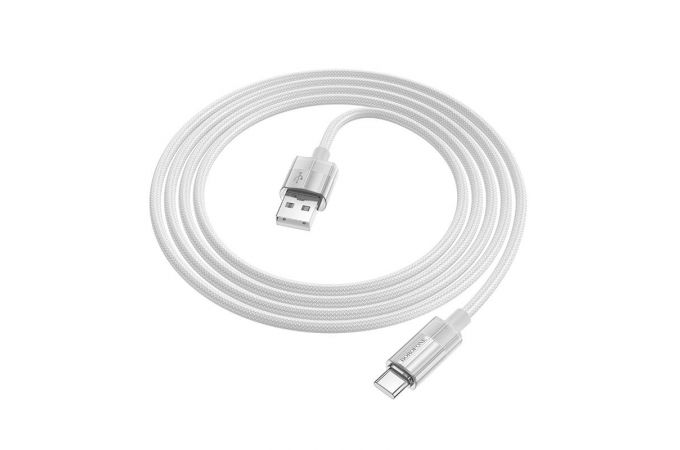 Кабель USB - USB Type-C BOROFONE BU44 3A (серый) 1м