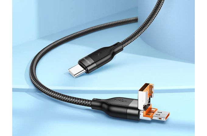 Кабель USB Type-C - USB Type-C BOROFONE BU45, PD60W (черный) 1м