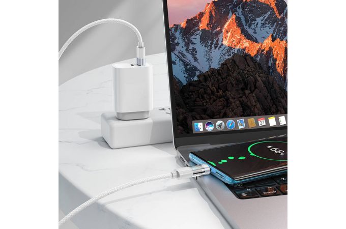 Кабель USB - USB Type-C BOROFONE BU46 5A (серый) 1м