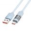 Кабель USB - USB Type-C BOROFONE BU46 5A (синий) 1м