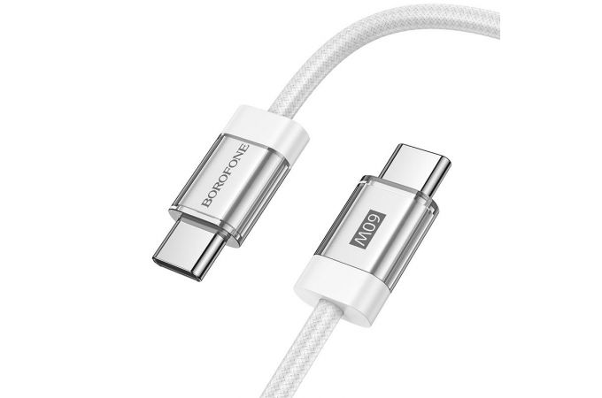 Кабель USB Type-C - USB Type-C BOROFONE BU48, PD60W (белый) 1м