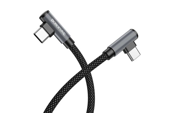 Кабель USB Type-C - USB Type-C BOROFONE BU50, PD60W (черный) 1м