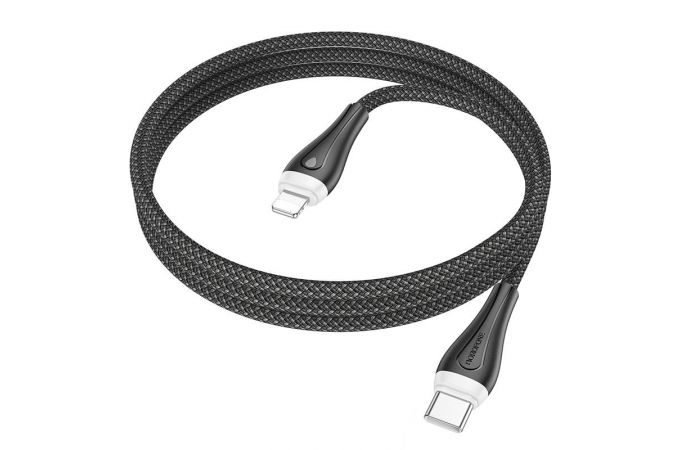 Кабель USB Type-C - Lightning BOROFONE BX100 (черный) 1м