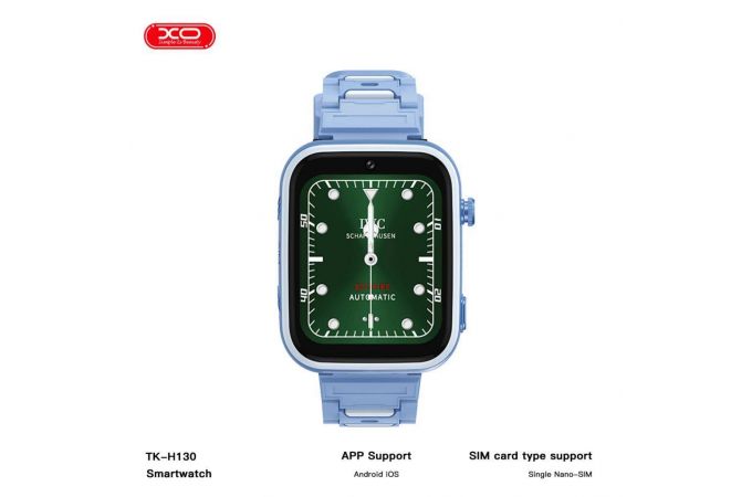 Смарт часы XO H130 GPS Kids Smart 4G (1.83" Touch Screen, 8W Pixel) 1.83\' 51.2mm Blue