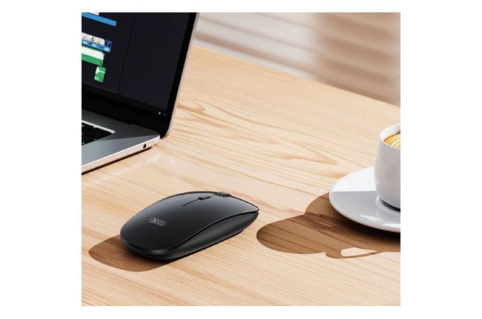 Мышь беспроводная XO M7 Stylish Glossy (AAA batteries) Black