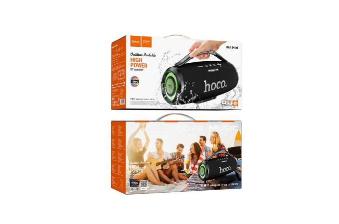 Портативная беспроводная колонка HOCO HA4 mini Surge outdoor BT speaker (черный)
