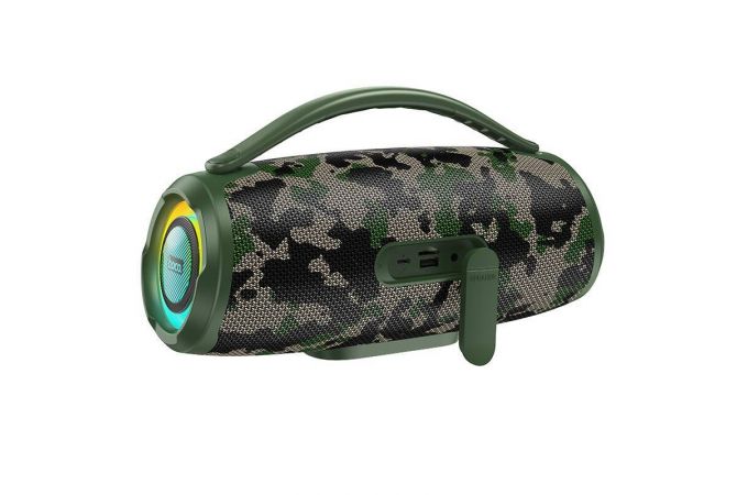 Портативная беспроводная колонка HOCO HA4 mini Surge outdoor BT speaker (зеленый камуфляж)