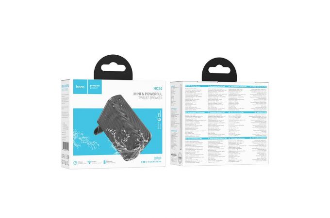 Портативная беспроводная колонка HOCO HC34 Star BT speaker (серый)