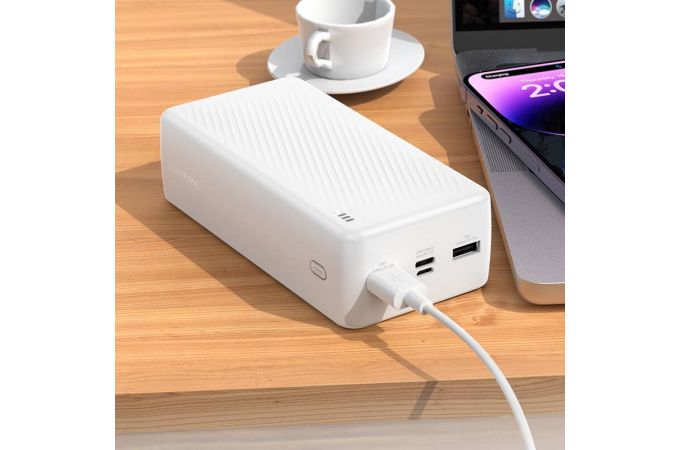 Универсальный дополнительный аккумулятор Power Bank BOROFONE BJ55B Graceful (30000mAh) (белый)