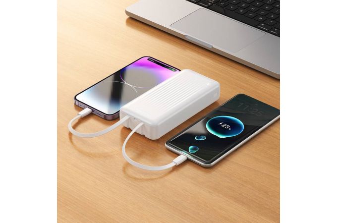Универсальный дополнительный аккумулятор Power Bank BOROFONE BJ79A Clever with 3 cables (20000mAh) (черный)