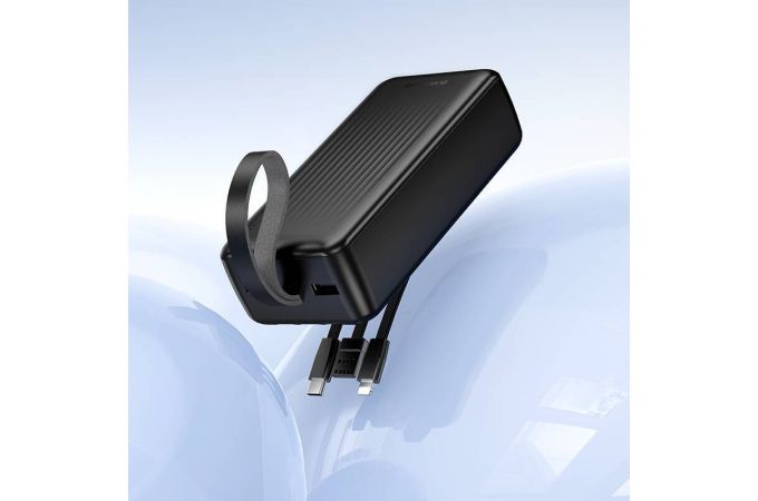 Универсальный дополнительный аккумулятор Power Bank BOROFONE BJ79B Clever with 3 cables (30000mAh) (черный)