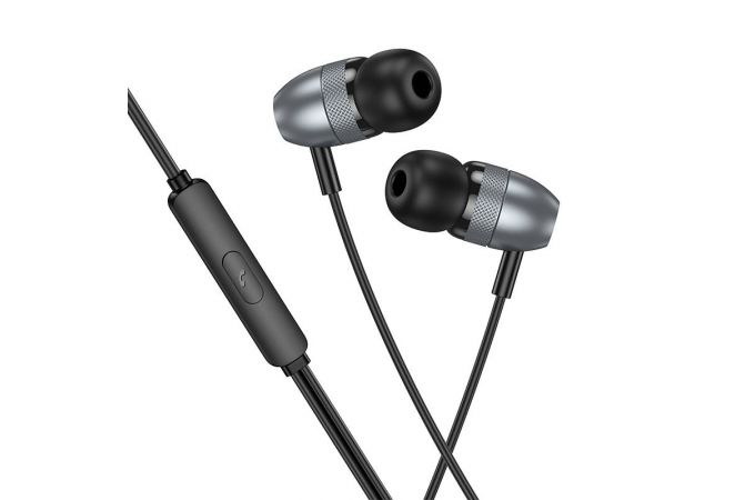 Наушники вакуумные проводные BOROFONE BM95 Excepcional разъем Type-C (серый металл)