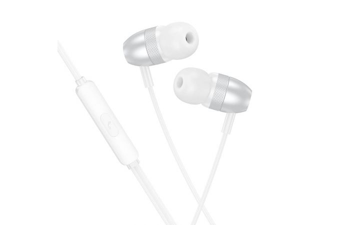 Наушники вакуумные проводные BOROFONE BM95 Excepcional (серебряный)