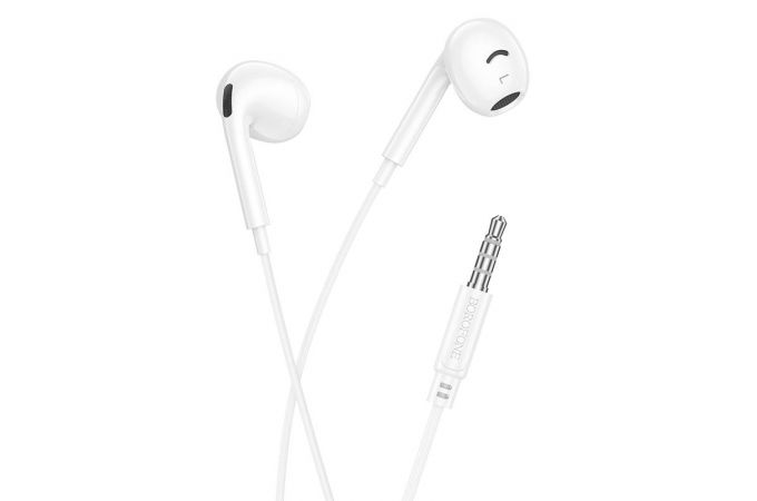 Наушники вакуумные проводные BOROFONE BM96 Brilliant (белый)