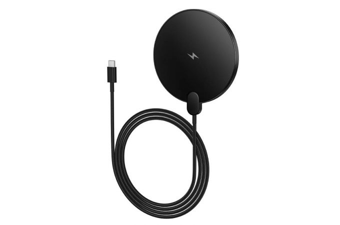 Беспроводное зарядное устройство НОСО CW62 Peak with digital display and cable (черный)