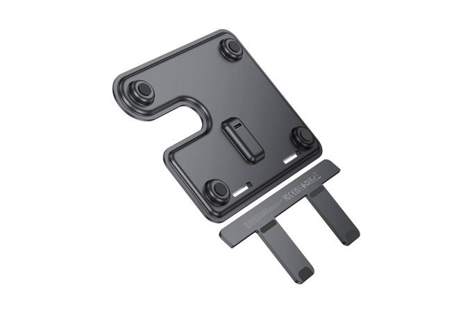 Беспроводное зарядное устройство 3 в 1 HOCO CQ19 Falcon vertical wireless (серый металл)