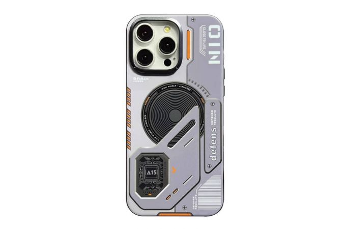 Чехол для телефона Brain Power A15 Phone 16 Pro Max (Серый)