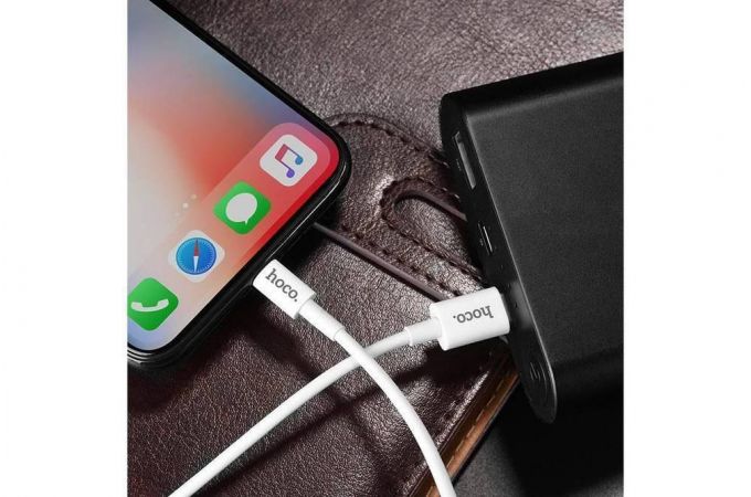Кабель USB Type-C - Lightning HOCO X15 3A PD18W (белый) 1,2м
