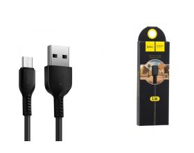 Кабель USB - MicroUSB HOCO X20 2,4A (черный) 1м