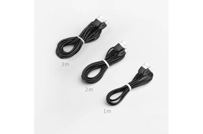 Кабель USB - USB Type-C HOCO X20, 2,4A (черный) 3м