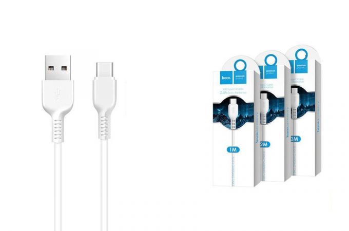 Кабель USB - USB Type-C HOCO X20, 2,4A (белый) 2м