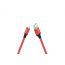 Кабель USB - Lightning HOCO X14, 2,4A (красный) 1м (в оплетке)