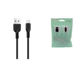 Кабель USB - MicroUSB HOCO X13 2,4A (черный) 1м