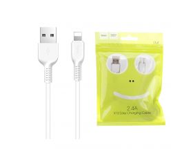 Кабель USB - Lightning HOCO X13, 2,4A (белый) 1м