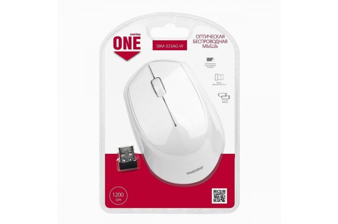 Мышь беспроводная Smartbuy ONE 333AG-W (SBM-333AG-W) (белый)