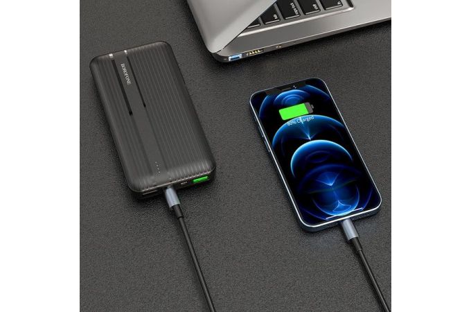 Универсальный дополнительный аккумулятор Power Bank BOROFONE BJ9 PD+QC3.0 (10000 mAh) (черный)