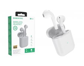 Наушники вакуумные беспроводные BOROFONE BE42 Feliz TWS wireless earphonesl Bluetooth (белый)