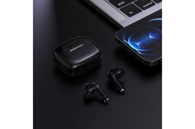 Наушники вакуумные беспроводные BOROFONE BE47 Perfecto TWS wireless earphonesl Bluetooth (черный)