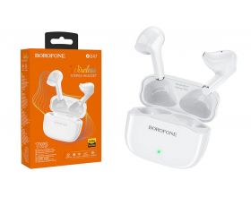 Наушники вакуумные беспроводные BOROFONE BE47 Perfecto TWS wireless earphonesl Bluetooth (белый)