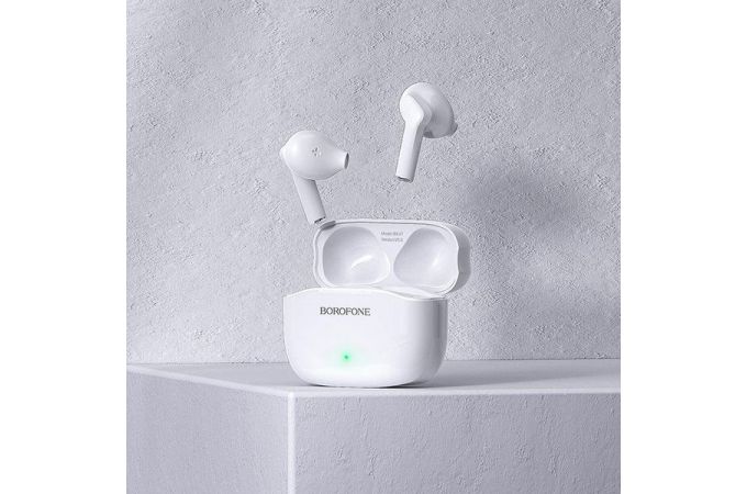 Наушники вакуумные беспроводные BOROFONE BE47 Perfecto TWS wireless earphonesl Bluetooth (белый)