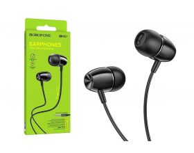 Наушники вакуумные проводные BOROFONE BM57 Platinum Universal (черный)