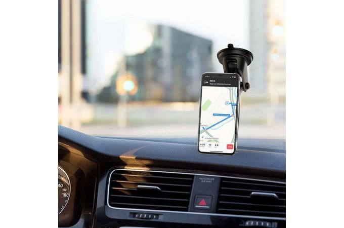 Держатель автомобильный для телефона BOROFONE BH35 magnetic wireless charging на панель черный