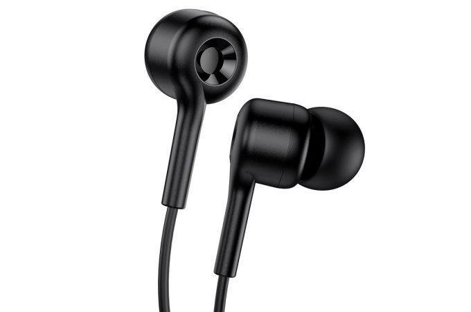 Наушники вакуумные проводные HOCO M82 La musique universal earphones (черный)