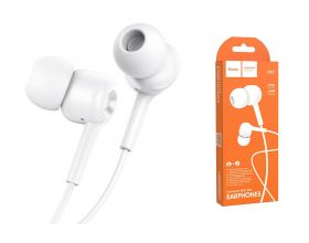 Наушники вакуумные проводные HOCO M82 La musique universal earphones (белый)