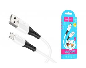 Кабель USB - MicroUSB HOCO X82 (белый) 1м (силиконовый)