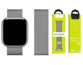 Ремешок для Apple Watch HOCO WA03 Simple beauty series milanese steel strap (42-49 мм, silver)