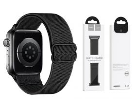 Ремешок для Apple Watch HOCO WA04 Fashion series elastic nylon strap (42-49 мм, black)