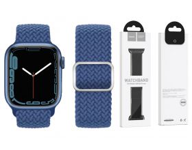 Ремешок для Apple Watch HOCO WA05 Jane Eyre series sliding buckle ultra-thin nylon strap (38-41 мм, cold sea blue)