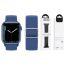 Ремешок для Apple Watch HOCO WA05 Jane Eyre series sliding buckle ultra-thin nylon strap (42-49 мм, cold sea blue)