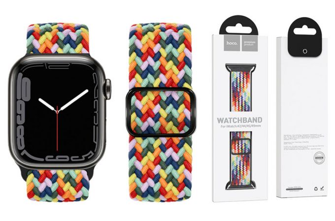 Ремешок для Apple Watch HOCO WA05 Jane Eyre series sliding buckle ultra-thin nylon strap (38-41 мм, W pattern-seven colors)