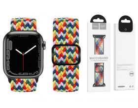 Ремешок для Apple Watch HOCO WA05 Jane Eyre series sliding buckle ultra-thin nylon strap (42-49 мм, W pattern-seven colors)