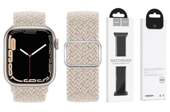 Ремешок для Apple Watch HOCO WA05 Jane Eyre series sliding buckle ultra-thin nylon strap (42-49 мм, star point)