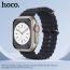 Ремешок для Apple Watch HOCO WA12 Original series marine double buckle silicone strap (38-41 мм, black)