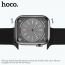 Ремешок для Apple Watch HOCO WA15 Flexible series 8-character buckle solid color silicone strap (38-41 мм, black)